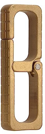 Messing-Karabiner, Tragbarer Mini-Schlüsselanhänger Mit Schlichtem Design, EDC-Feder-Kits, Schlüsselring-Verschlusshaken Für Gürtel, Rucksack, Handtasche