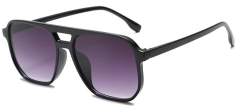 Long Keeper Lunettes de Soleil Homme Pilote Lunette de Soleil Pilote pour Homme Femme Lunettes Conduite Année 70 Classique Lunettes Pilote Vintage UV400, 51MM