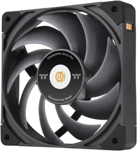 Thermaltake TOUGHFAN EX14 Pro PC Cooling Fan, Magnetic Connection, Swappable Fan Blade, PWM Controlled 500~2000 RPM, Air Flow 119.6 CFM, 140mm Case/Radiator Fan (3 Pack) CL-F172-PL14BL-A