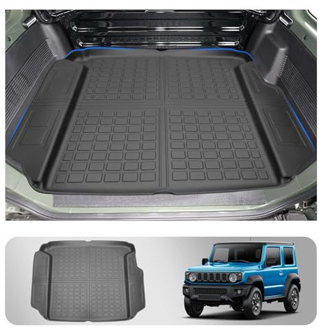 SHAOHAO Compatibile con Suzuki Jimny 2021-2024 2025 Auto Stivali Protezione Tappetino Bagaglio, Accessori Auto Tronco Stivali Stuoie Pad Interno Impermeabile Resistente all'usura suzuki jimny
