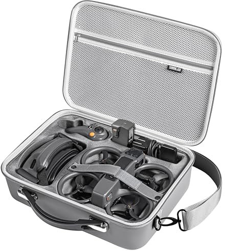 STARTRC Avata 2 Tasche Tragbare Reisetasche für DJI Avata 2 mit Goggles 3/Zwei-Wege-Ladestation,Aufbewahrungstasche für DJI RC Motion 3/Intelligent Flight Battery
