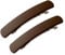 Baoblaze 2Pcs Damen Haarspange, Französische Haarclips, Vintage Haarschmuck Barrette, Automatische Tortoise Shell Haarspangen für Mädchen Feines Haar und Mitteldickes Haar, Kaffeefarbe