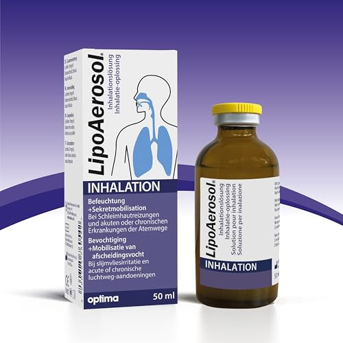 LipoAerosol Kochsalzlösung mit Phospholipiden zum Inhalieren, Inhalationslösung ohne Konservierungsmittel zur Befeuchtung der Atemwege, 50 ml Lösung Inhalation