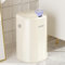 MRBIN Metal Automatic Tall Kitchen Trash Can with Lid, 18L / 4.8gal Slim Motion Sensor Waste Basket, Touchless Electric Garbage Bin for Office and Bathroom, Cream White