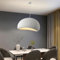 Pendelleuchte Esstisch Hängeleuchte Japanische Wabi-Sabi Stil E27 Weißer Polyethylen Höhenverstellbar Kronleuchter Modern Kreative Hängelampe Wohnzimmer Esszimmer Küche Leuchte Beleuchtung(A,40CM)