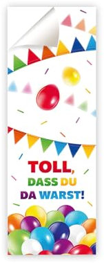 Junaversum 8 Aufkleber Mädchen Luftballons Verpackung von Geschenken Mitgebsel für Jungsgeburtstag Mädchengeburtstag Etiketten für Geschenkverpackung