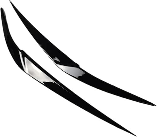 zjxmnb Auto Scheinwerfer Augenbrauen Für BMW G20 G21 Serie 3 318i 320d 320i 330e 330i 330d M340i 2022 2023, Frontscheinwerfer Augenbrauen Trim Scheinwerfer Dekorative Abdeckung Aufkleber,Black