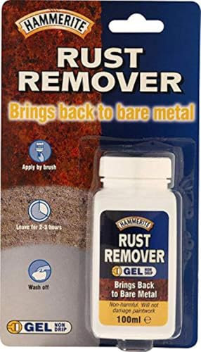 ASA® Hammerite Rust Remover Gel Blister - Non Drip - For Metal, Rust Converter - For Interior & Exterior - Non Damaging to Metal Paint - 100ml