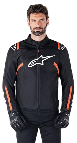 Alpinestars T-SPS V2 wasserdichte Motorrad Textiljacke, schwarz/rot, L