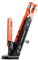 CYXPDX Motorrad Seitenständer für KTM 390 Duke Standard 2013-2024, Aluminium Legierung Motorrad Stativ Einstellbare Fuß Seitenstütze Stand Motorrad Set,F-Orange