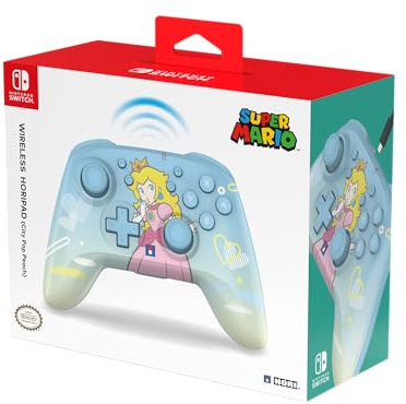 HORI Nintendo Switch Wireless Horipad (City Pop Peach) - Con licencia oficial de Nintendo - Nintendo Switch