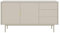 VIVALDI Kommode Viva in Kaschmirfarbe - Sideboard Schrank Creme fürs Schlafzimmer und Wohnzimmer - goldene Griffe - Elegantes Design mit Schubladen - Kleiderschrank