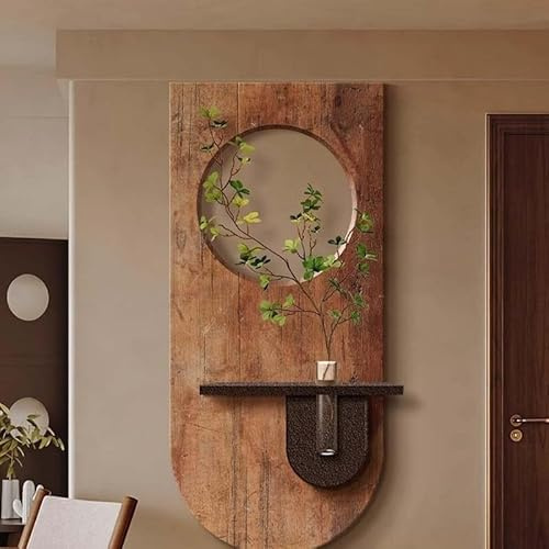 3D Wandkunst mit warmem LED-Licht Sandstein Grün Pflanze Deko Wandbild für Wohnzimmer Schlafzimmer 100x50cm