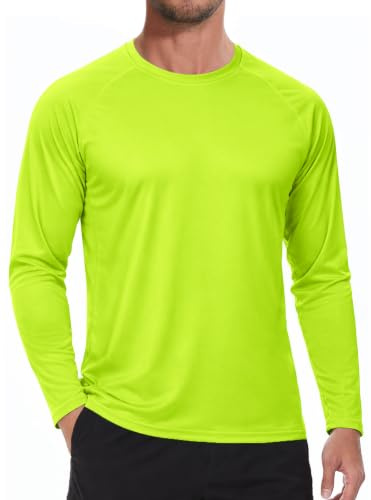 Men's UV Sun Protection UPF 50+ Long Sleeve T Shirt Quick Dry Workout Tee Tops