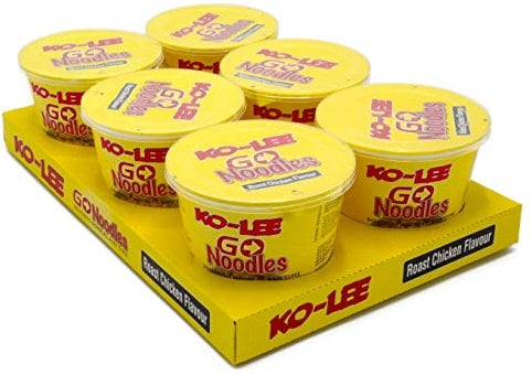 Ko-Lee Go Noodles Roast Chicken Flavour 65 Gram Snack Pot Pack of 6