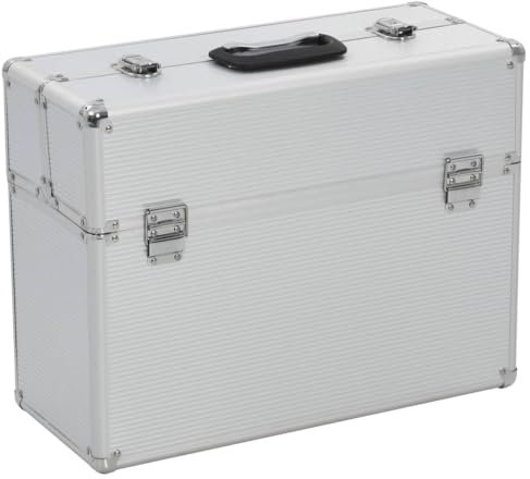 vidaXL Aluminium Tool Case/Travel Organizer - Silver 47x36x20cm