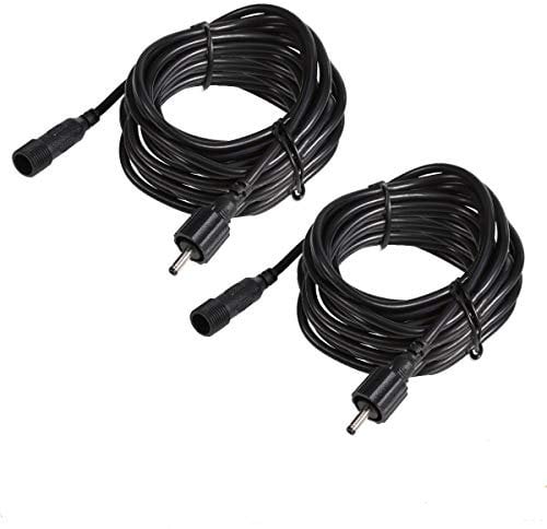 ECOWHO Extension Cable, 2 Pack Extension Lead Waterproof Cord Anti-Corrosion Wiring for Garden Lights Path Lighting LED Landscape Spotlights (4m)
