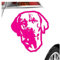 Kiwistar - Autoaufkleber - Rhodesian Ridgeback Hund - Pink - 40x36cm - Heckscheibe Auto Aufkleber wetterfest für Kfz LKW Mofa Truck - Sticker außen selbstklebend Tuning Zubehör für Fenster Fahrzeug