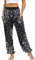 Nuofengkudu Donna Harem Yoga Pantaloni Vita Alta con Tasconi Thai Estivi Baggy Aladin alla Turca Boho Etnici Vintage Stampa Pilates Pants Vacanza Estate Beach(Y-Fiore retrò,Taglia Unica)