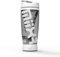 Promixx Original Shaker-Flasche (MiiXR Auflage) - Batteriebetrieben für Glatte Protein-Shakes - BPA-frei, 600 ml Becher (Weiß/Grau)