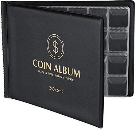 MUROAD 240 Taschen Münzalbum, 2 euro münzen sammelalbum,münzen aufbewahrung,münzsammelbuch
