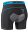 NOOYME Fahrradhose Herren Radunterhose Herren Schnelltrockende Radlerhose Herren mit Sitzpolster 4D Atmungsaktive Fahrradunterhose Herren Gepolstert Elastische Radhose Herren Schwarzblau M
