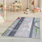 Pasha Home Kinder-Innenmatte aus Weichem Chenille-Stoff – rutschfest und Fleckenbeständig – Spielmatte mit Flughafenmuster, 160x230 cm