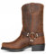 ticticlily Stivali da Uomo Autunno Inverno Cerniera a Punta Quadrata Vintage Ricamato Scarpe Casual Stivali da Cowboy B Marrone 39 EU