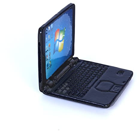 Miniatur Laptop Puppenhaus Miniaturen 1:6 Dekoration Computer Technik Dekoration