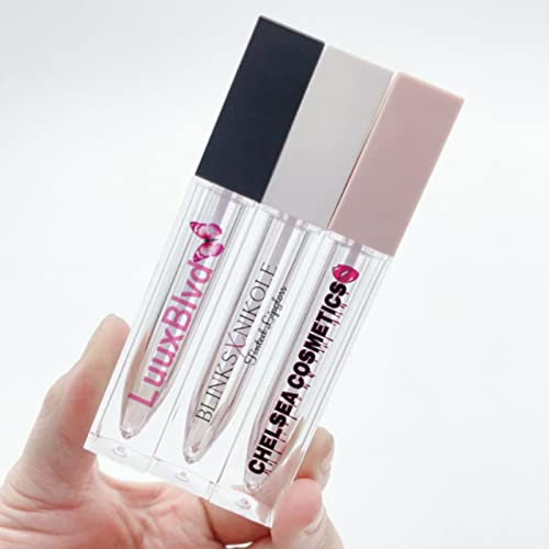 Transparente Lipgloss-Etiketten, individuelle Lippenbalsam-Aufkleber, individuelle individuelle Aufkleber-Etiketten für Tuben (30 x 15 mm), 100 Stück