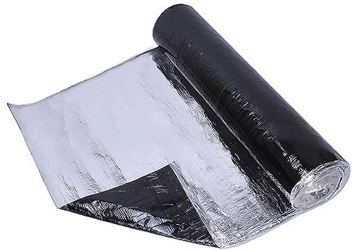 Rotolo Patch Di Asfalto Autoadesivo Per Tetto,Nastro Sigillante Impermeabile,Guaina Bituminosa,Isolamento Termico,Anti-UV,per Tetto,Parasole,Pavimento,Cucina,Grondaie (0.2x1m)