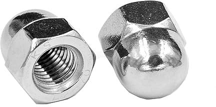 Yesmin 12 Pcs M4 Dome Nut,304 Stainless Steel,For Industry,Power,Hardware,Equipment,Etc