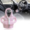 SXCCNW Auto Schaltknauf Abdeckung, Schaltknauf Abdeckung, Schaltknauf überzug Schaltknauf Hoodie Abdeckung Car Shifter Hoodie für Auto Schalthebel Dekoration 15 x 13 cm Rosa
