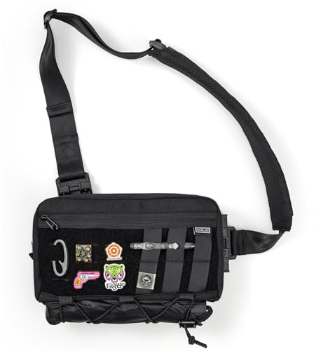 TACTICAL_GEEK Cache L3C EDC Sling Bag Brusttasche, leichter Schulter-Tagesrucksack, Reisen, Wandern, verdeckte Tragetasche, Crossbody-Tasche, taktischer Rucksack, Wandern, beidhändiger Gurt