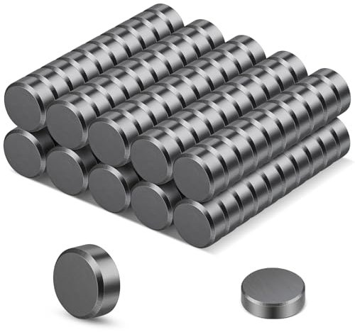 Wukong 12×5mm Aimants Tableau Magnétique, 100 Pièces Petits Aimants Puissants, Magnet Frigo Aimant Rond pour Bureaux, Panneaux D'Affichage et éColes