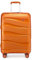 KONO Koffer Trolley Reisekoffer Groß Leicht Hartschalenkoffer mit TSA Schloss Zwillingsrollen Rollkoffer 4 Rollen (Orange, XL)