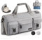 Sporttasche für Damen und Herren Reisetasche Trainingstasche mit Schuhfach und Nassfach Gym Duffle Bag Fitnesstasche Weekender Tasche für Sport, Fitness, Schwimmen, Reisen (41L, Grau)-T