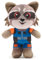 Disney Store Offizielles Rocket Raccoon Kuscheltier mit Beschwertem Beutel, Guardians of The Galaxy, 26cm, Kuschelige Plüschfigur für Kinder, Geeignet für Alle Altersgruppen
