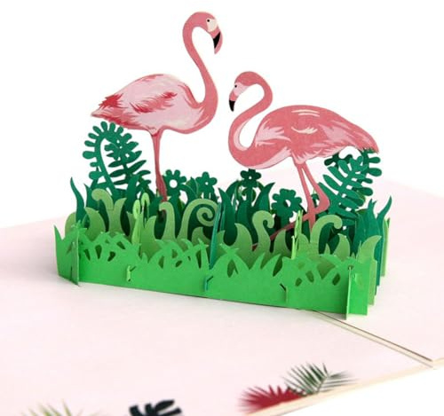 scicent Valentinstagskarte Liebe Pop Up Karte Schöne Personalisierte Hochzeitskarte 3D Valentinskarte Groß 13x18 cm für Freundin Freund Romantische Grußkarte - 22336