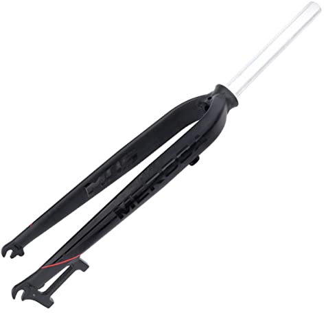 Fourches VTT Fourche Rigide de vélo 26/27,5/29 28,6 mm Fourche Rigide de vélo en Alliage d'aluminium Superléger adaptée au BMX pour Fourches Avant de VTT