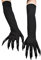1 Paar Halloween-Kostümhandschuhe, Neuheit, Lange Nägel, Fingernägel, , Katzenkrallenhandschuhe, Cosplay-Requisiten für Halloween-Party, Kostümzubehör (Schwarz)