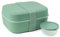 Amuse 3 in 1 Brotdose Erwachsene | Bento Box, Brotdose mit Fächern, perfekt als Meal Prep Boxen | Lunchbox Erwachsene und Jausenbox mit Unterteilung | Bento Lunchbox inklusive Snackboxen