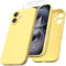 ORNARTO Compatible with iPhone 16 Case, Shockproof with Screen Protectors, Waterproof Liquid Silicone Rubber Full Cover Protective Case for 6.1 inch-Buttercream Yellow