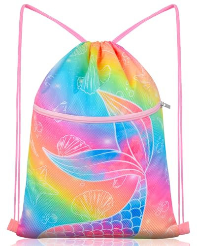 Nidoul sac piscine enfant avec cordon de serrage sac cordon étanches sac de sport enfant réglable pour sport，gym，voyage， natation，plage