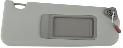 A ABSOPRO Rechte Beifahrerseite Sonnenblende Für BMW 3er E90 E91 05-13 | 1 Stk. Grau, Material Kunststoff/Glas/Stoff, 40x15,7 Cm, OE-Nr. 51167252008, Für BMW X1 E84 10-13, Mit Spiegel, 2 Pins