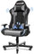 JUMMICO Massage Gaming Stuhl, Bürostuhl Ergonomisch mit Lendenwirbelstütze, Computerstühle Racing Bürostühle Gaming Sessel,Schreibtischstuhl 150kg Belastbarkeit, DunkelGrau