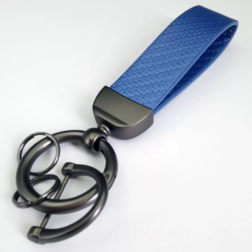 JZWJNFYY Auto Schlüsselanhänger für Audi Q4 e-tron/Q4 Sportback e-tron/Q5/SQ5 8R/SUV FY/80A SUV Schlüsselanhänger 360° Drehbarem Drehgelenk Anti-Verlorener D-Ring Schlüsselringen und Schraubendreher