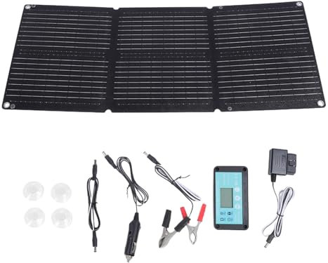 Caricabatteria solare per auto, caricatore per auto solare | Caricabatterie per pannelli 200W, generatore di batterie | 12-24V Automatico flessibile impermeabile pieghevole automatico per