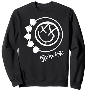 Offiziell Blink 182 Smile Rock Music Artwork Sweatshirt