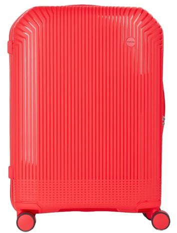 Valentino Wood Carry On Suitcase M Corallo